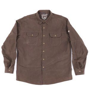 Kuhl 5 Panel Long Sleeve Shirt - Outdoor Wear Hiking Camping - Brown - XL